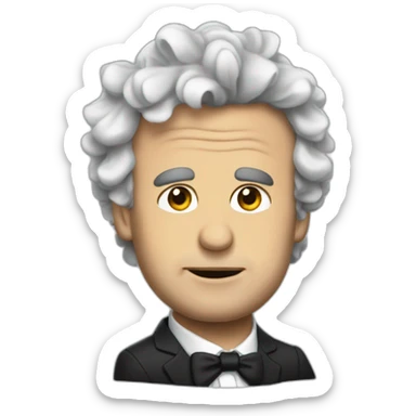 Ruffled Macron sticker