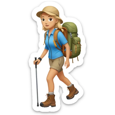 womanHiking sticker