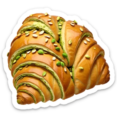 pistachio croissant sticker