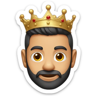 Virat kohli with crown sticker