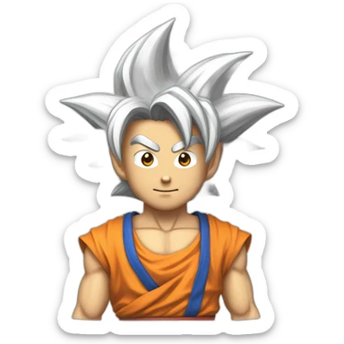 San goku déguisé en akastukir sticker