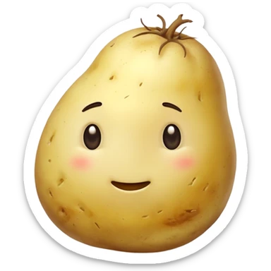 boiled potato simple energy food sticker