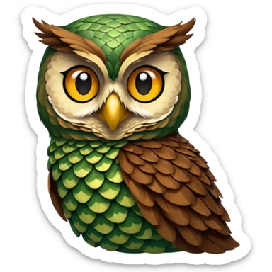 gufo e serpente sticker