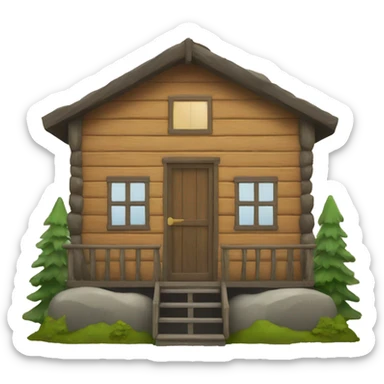 summer camp cabin sticker