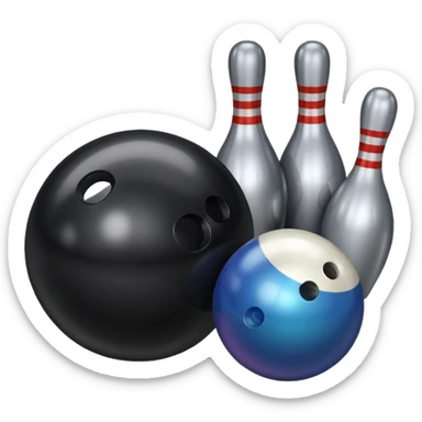 800 with a bowling ball beside it sticker