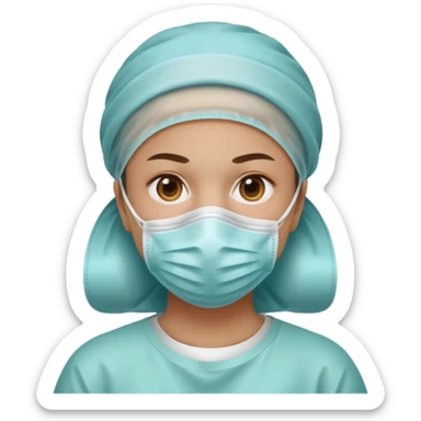 The face of surgical preparation sticker