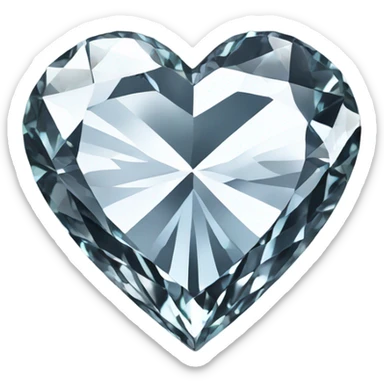 56 karat diamond heart sticker