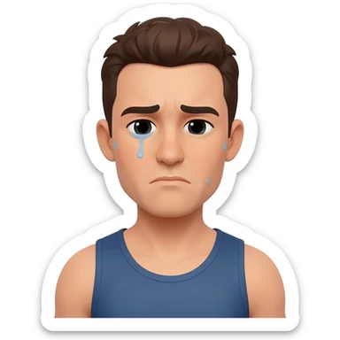 tired athlete sticker