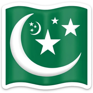 Azad Kashmir flag sticker