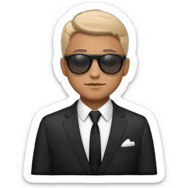 money, sunglasses, suit, man sticker