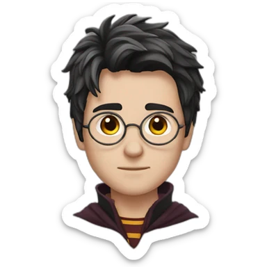 Harry potter with a scar sticker