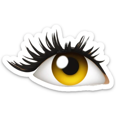 Eyelash extensions  sticker