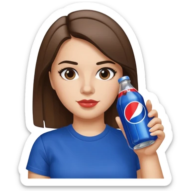 Addison Rae drinking Diet Pepsi  sticker