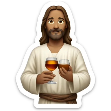 Hennessy Jesus  sticker