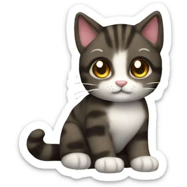 plushie cat sticker