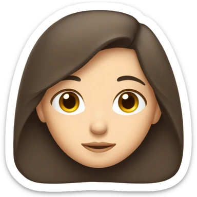 Brunette girl sleeping sticker