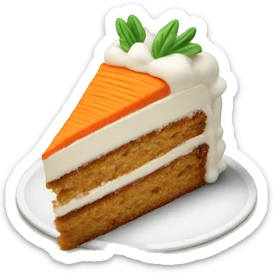 Carrot cake slice  sticker