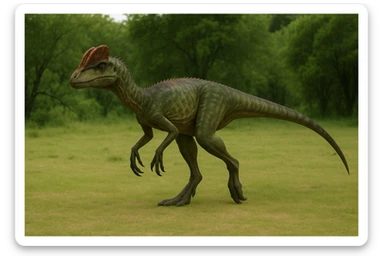 Dilophosaurus sticker