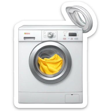 Washing machine, bosh sticker