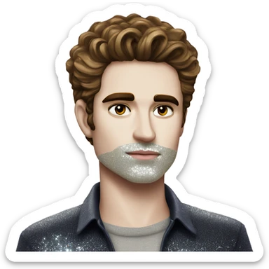edward cullen with glitter skin sticker