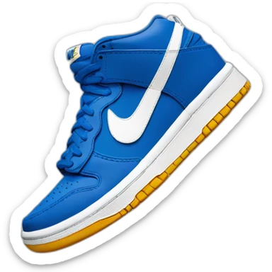 Dunk nike bleue sticker