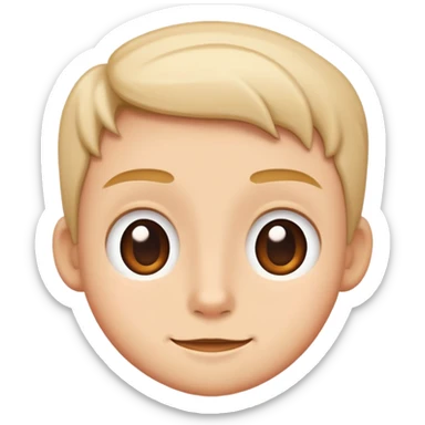 Number 1 as a cute character, personified number sticker