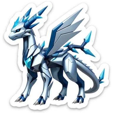 Cyborg-Kyurem-Glaceon-dialga-hybrid, full body sticker