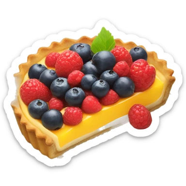 Fruit tart sticker