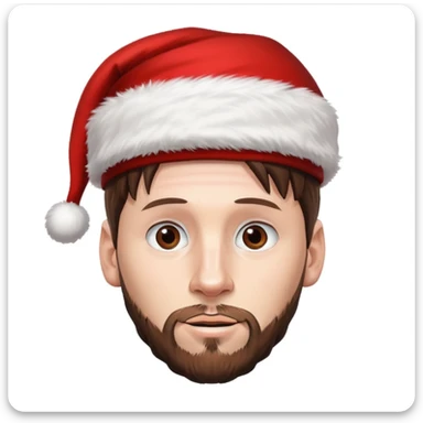 Messi con gora de navidad  sticker