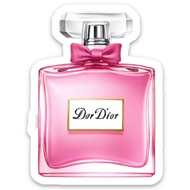 pink dior perfume  sticker