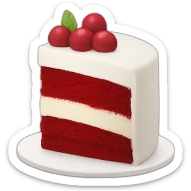 Red velvet cake sticker