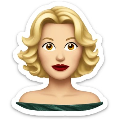 Samantha Jones with red lips  sticker