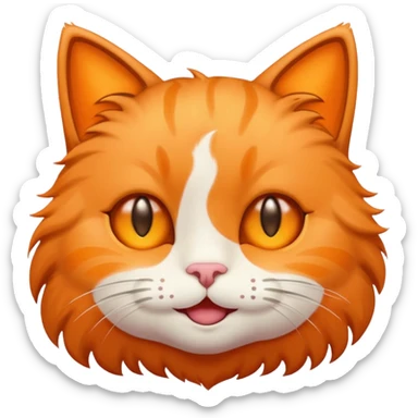 cat face emoji with stars for eyes sticker