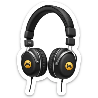 наушников  в стиле Marshall. sticker