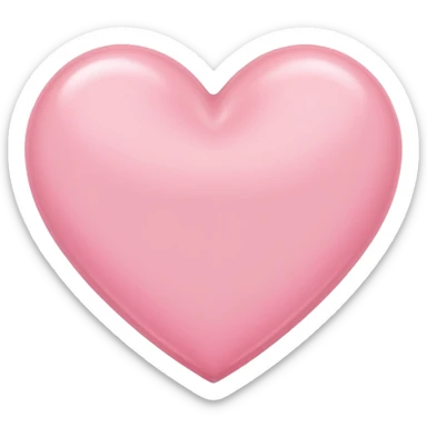 Corazón rosa claro sticker