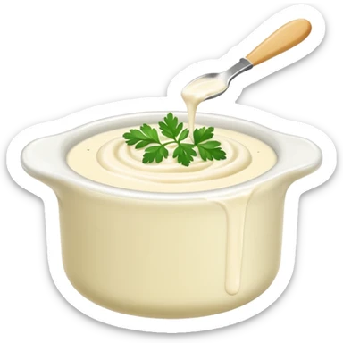 cream cheese dipping sauce with chopped coriander sticker