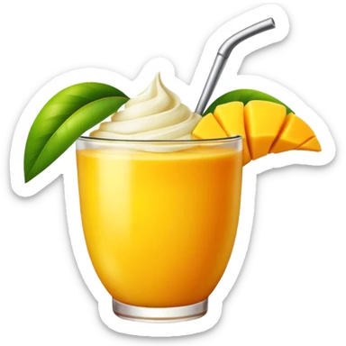 Cute japanese dessert mango sticker