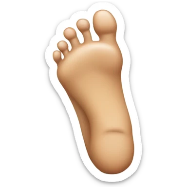 second long toe on foot sticker
