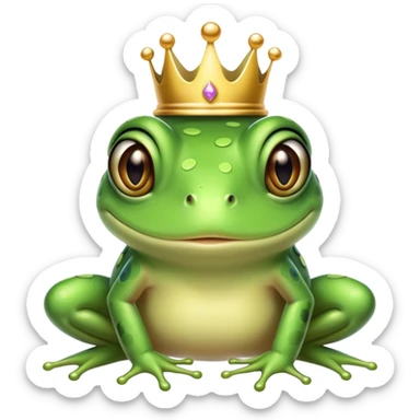 Princess frog sticker