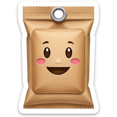 coffee sachet sticker