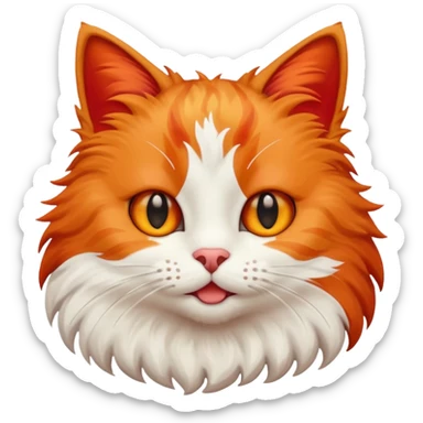 Chinese Flag Colored Cat sticker