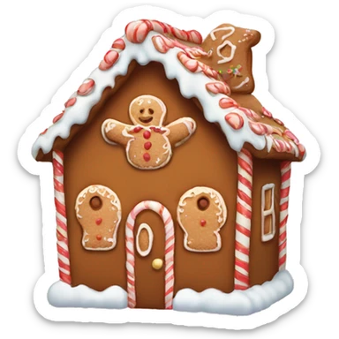 Cute Gingerbread house sticker