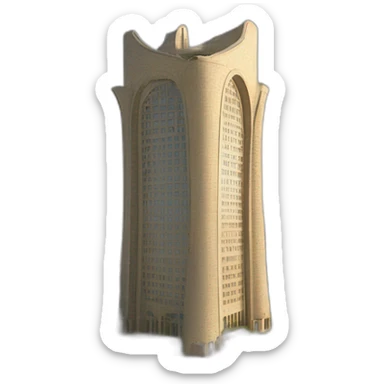 maiden towers in baku azerbaijan sticker