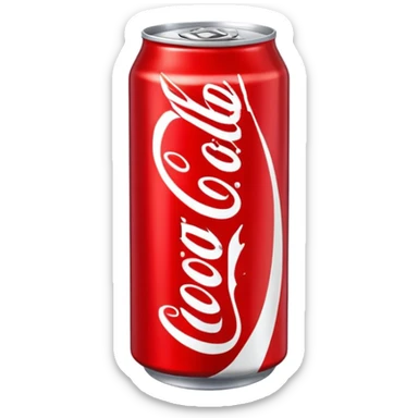 classic red Coca Cola can sticker