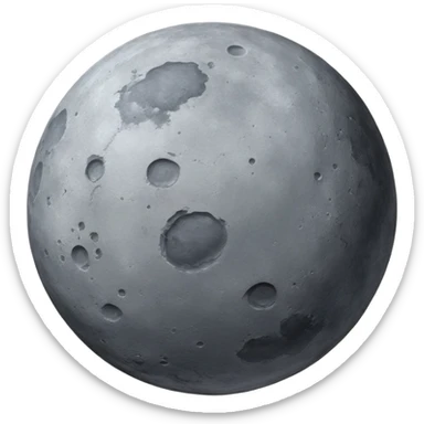 Mercury is a round planet sticker