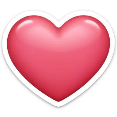 pinkish red heart sticker