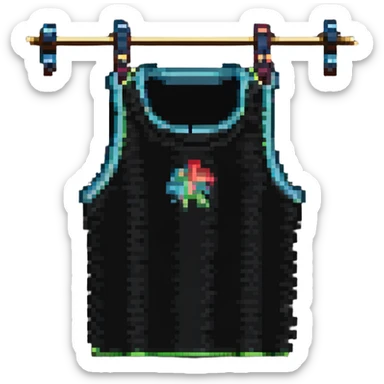 string sleeveless shirt sticker