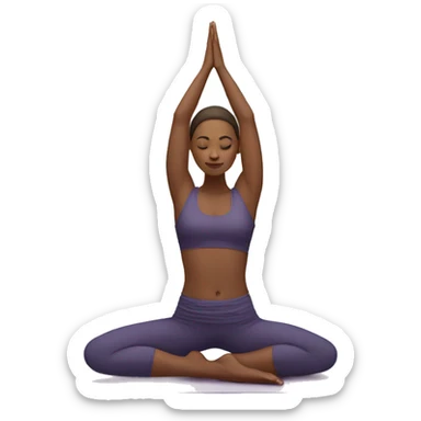 yoga position sticker
