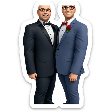 boys in formal attire sticker