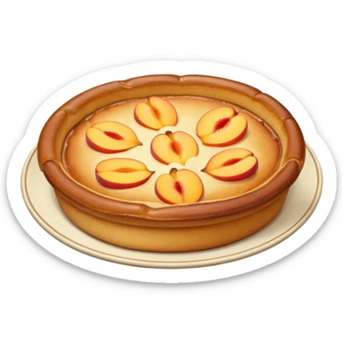 peach dutch baby sticker